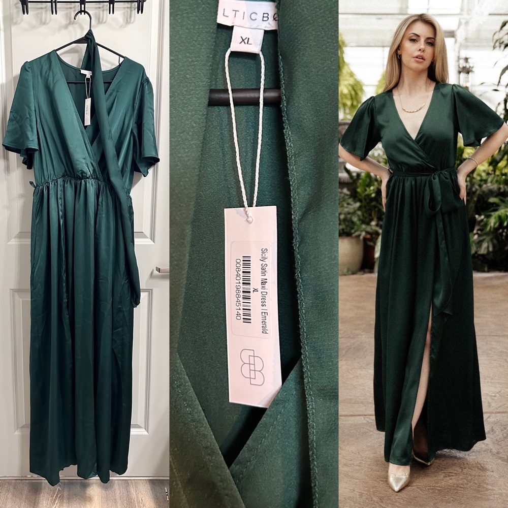 Baltic Born - Sicily Satin Maxi - XL - Emerald
